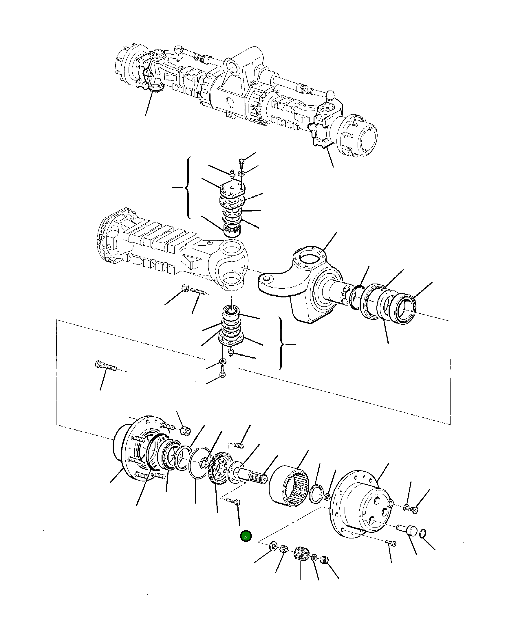 Болт 21D-23-12150  Komatsu