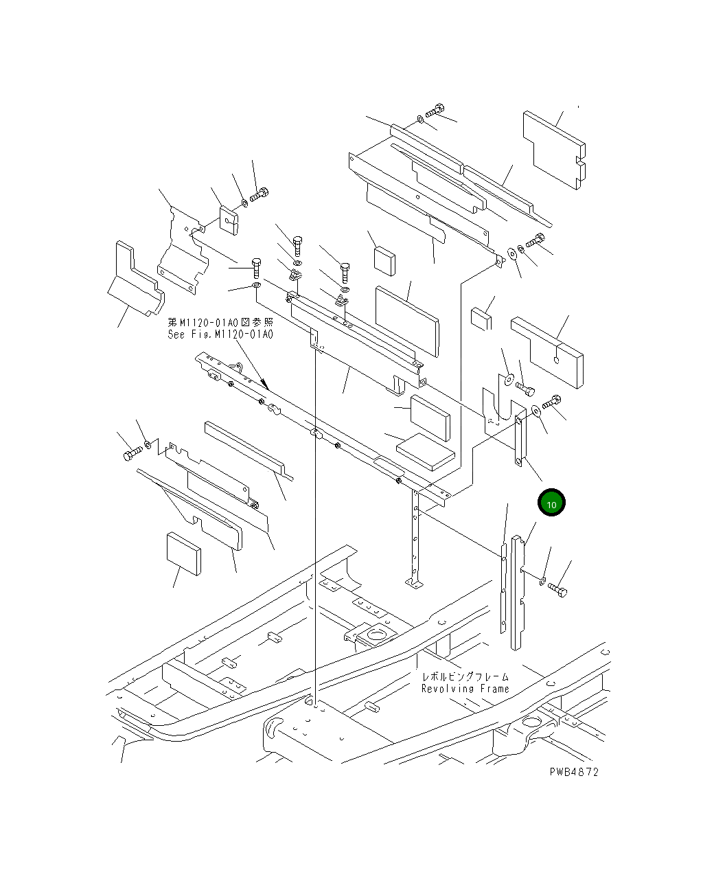 Крышка 208-54-K1230 Komatsu