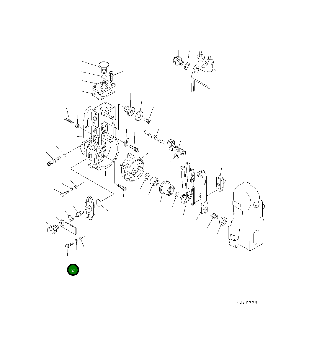 Болт DK010038-1840 Komatsu
