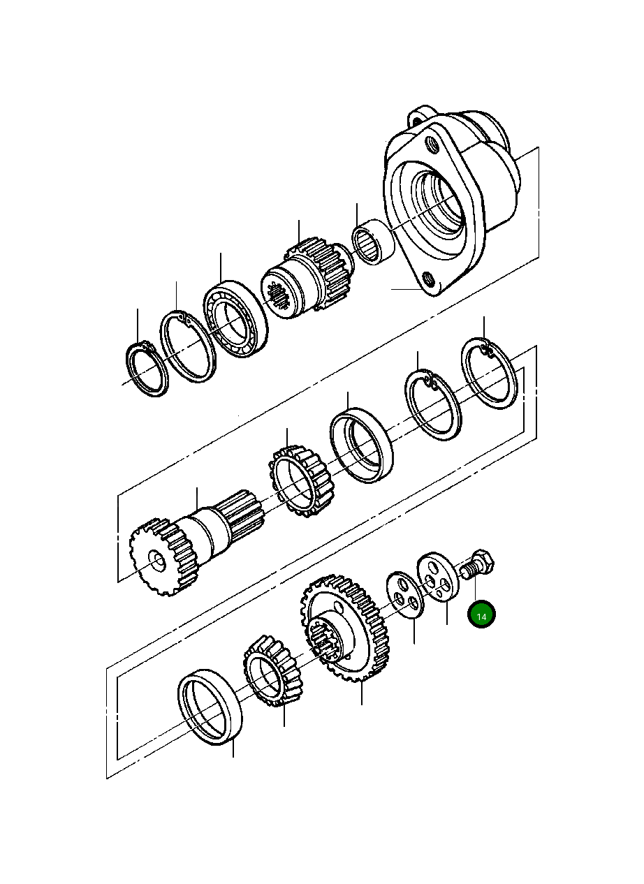 Болт 82 762  Komatsu