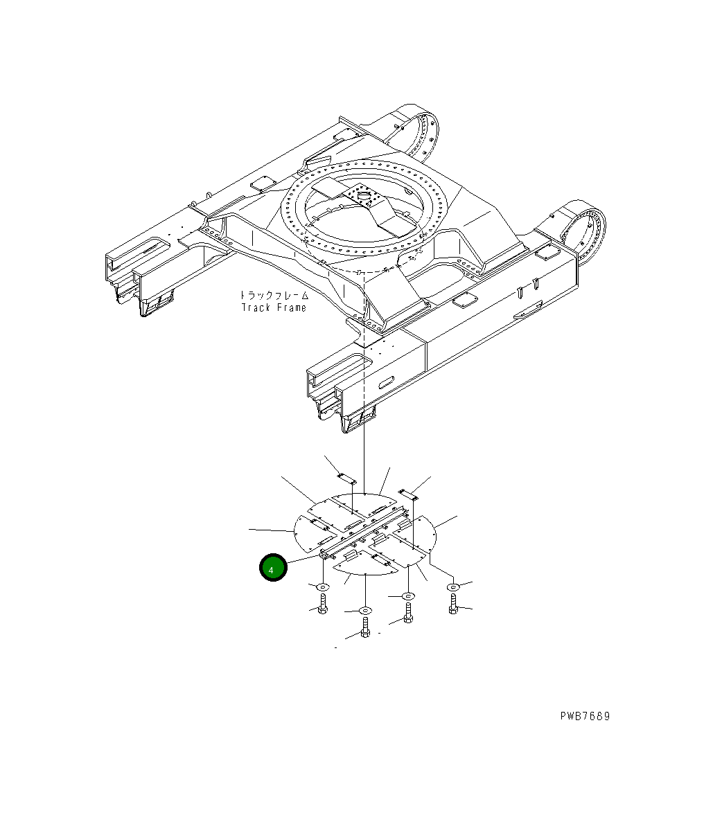 Крышка 21N-30-31441 Komatsu