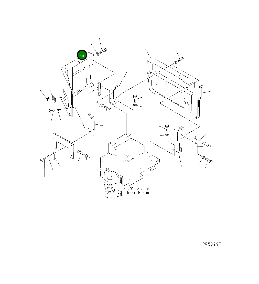 Крышка 26A-54-13620 Komatsu
