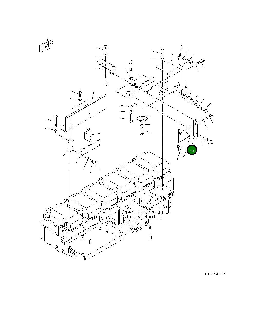 Крышка 6240-11-7430 Komatsu