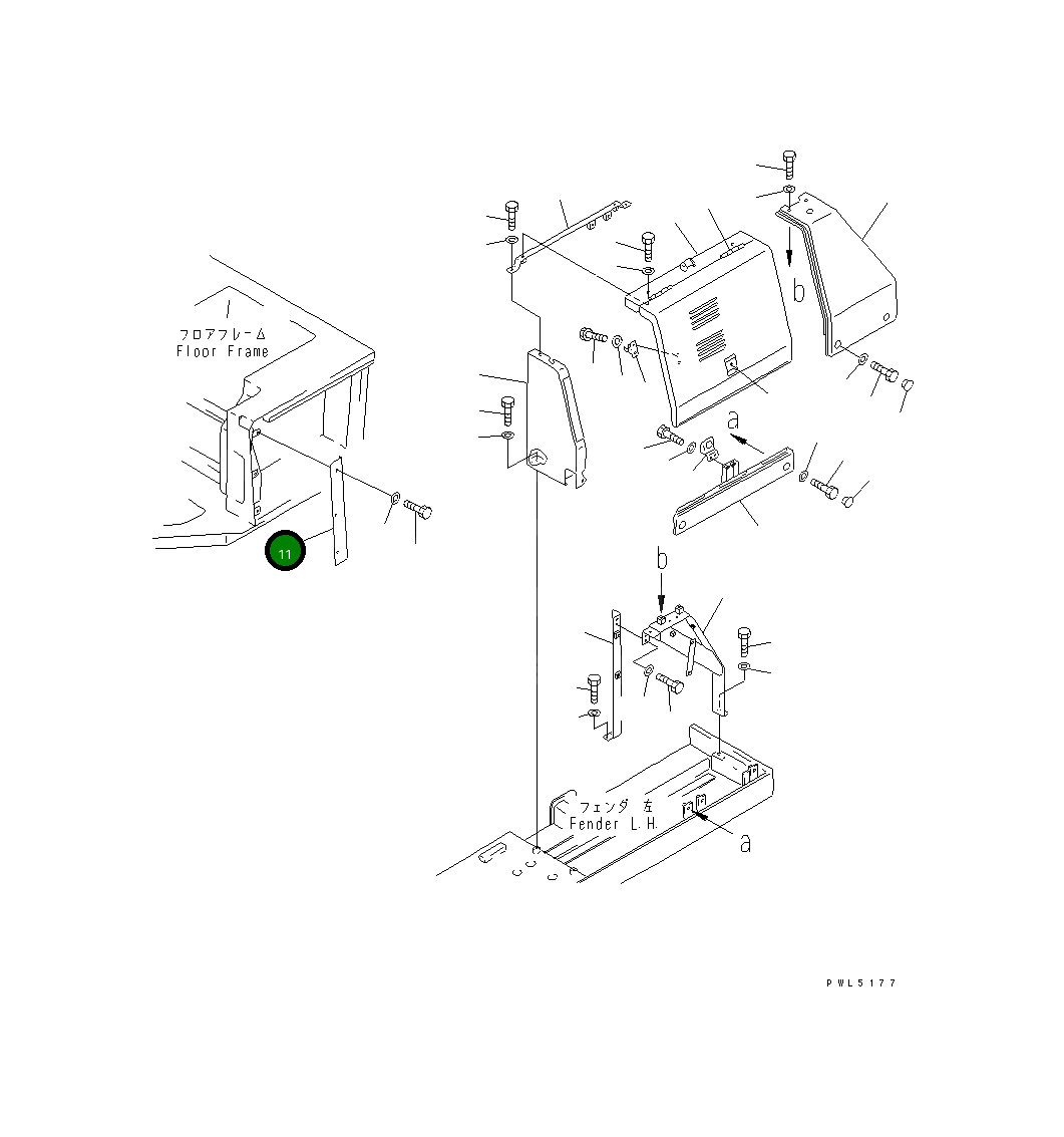 Крышка 154-54-46210  Komatsu