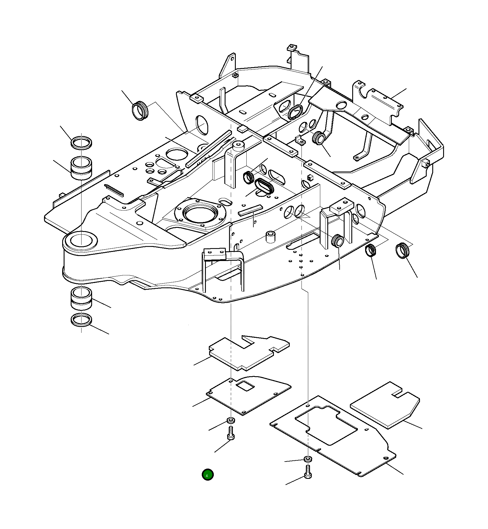Крышка 3F3035720 Komatsu