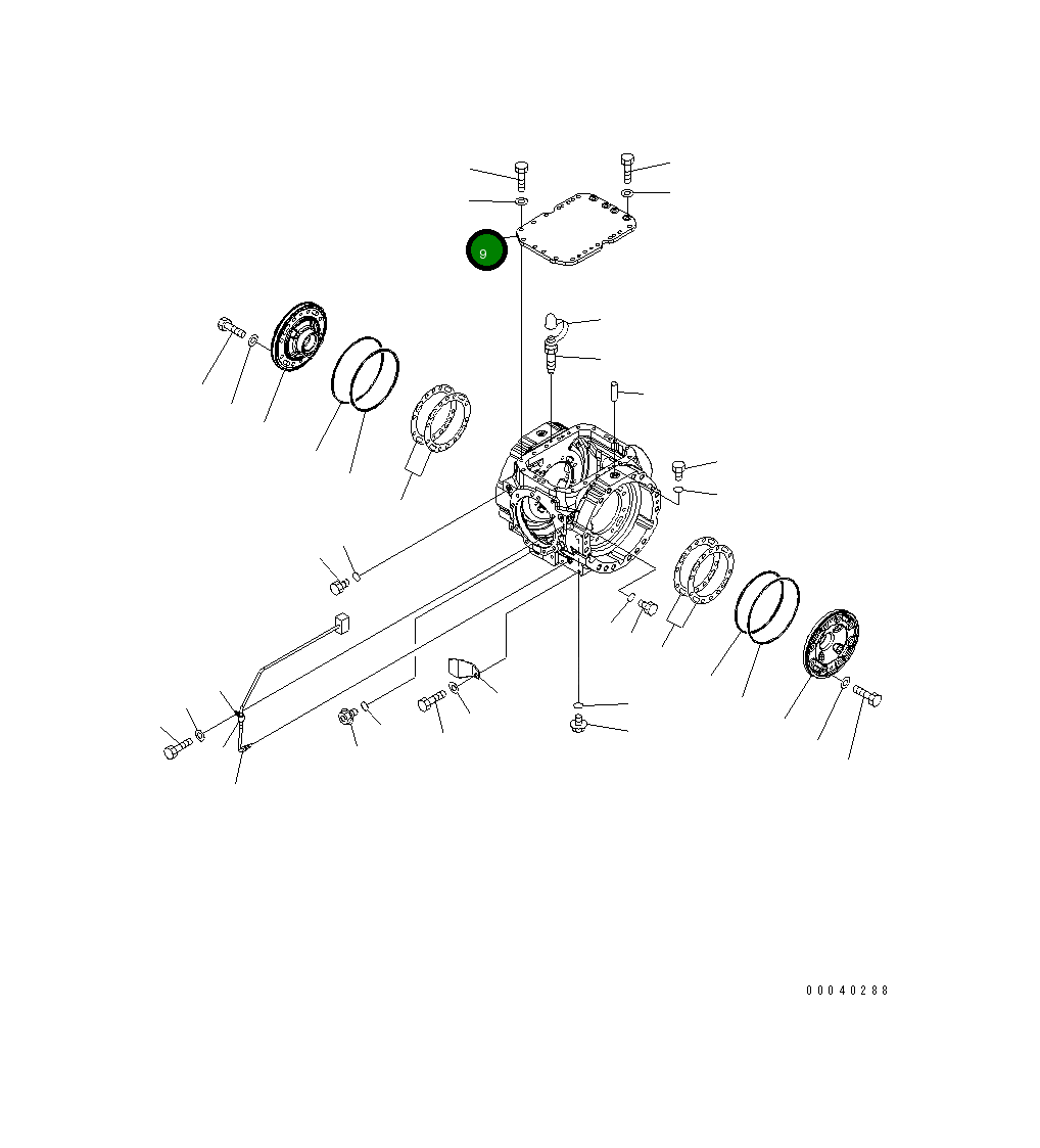 Крышка 423-23-33191 Komatsu