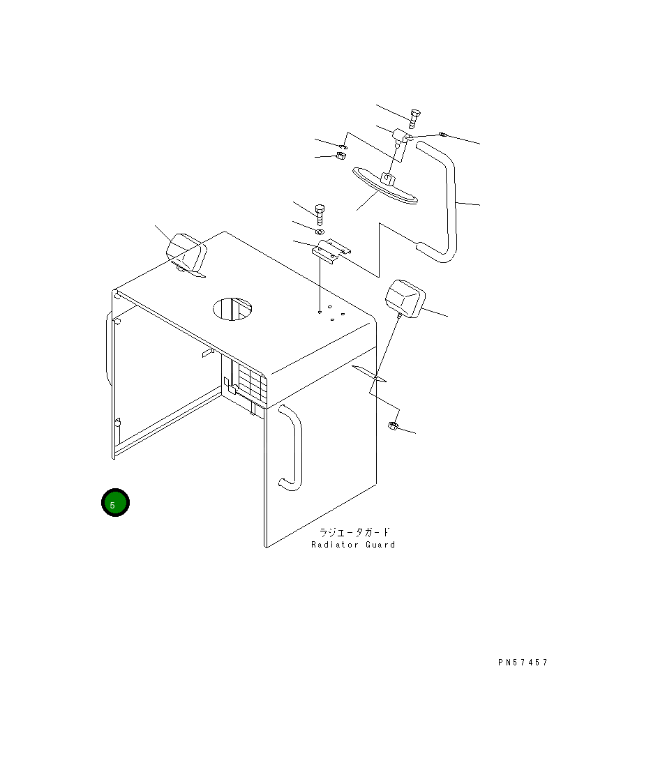 Крышка 201-54-61442  Komatsu