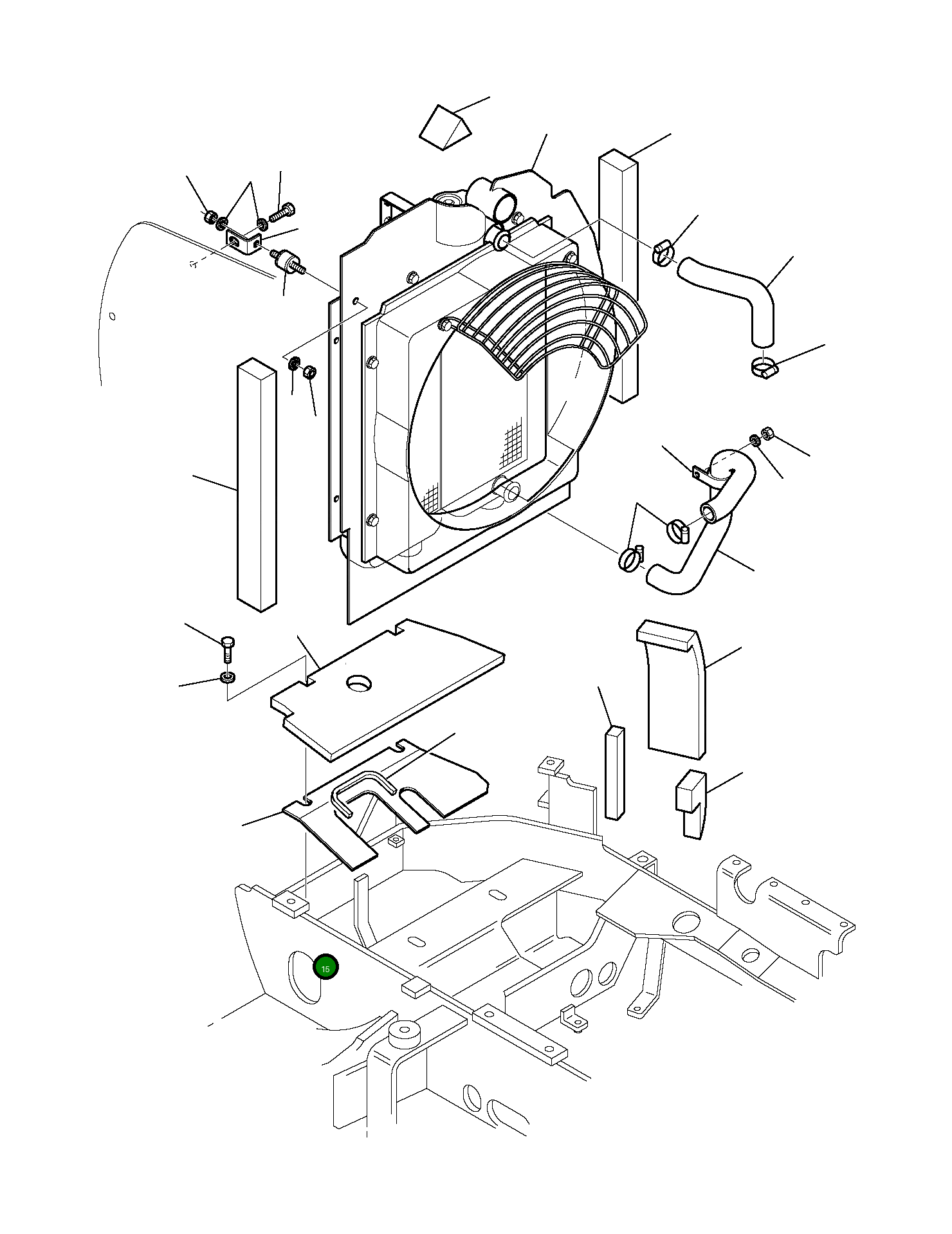 Крышка 3F3035062 Komatsu
