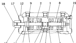 Крышка UC1100360169 Komatsu