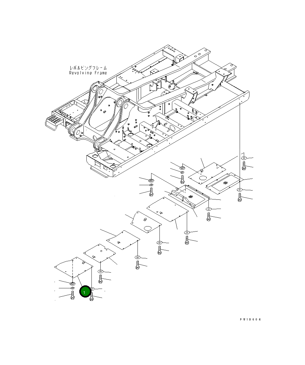 Крышка 209-54-77721  Komatsu
