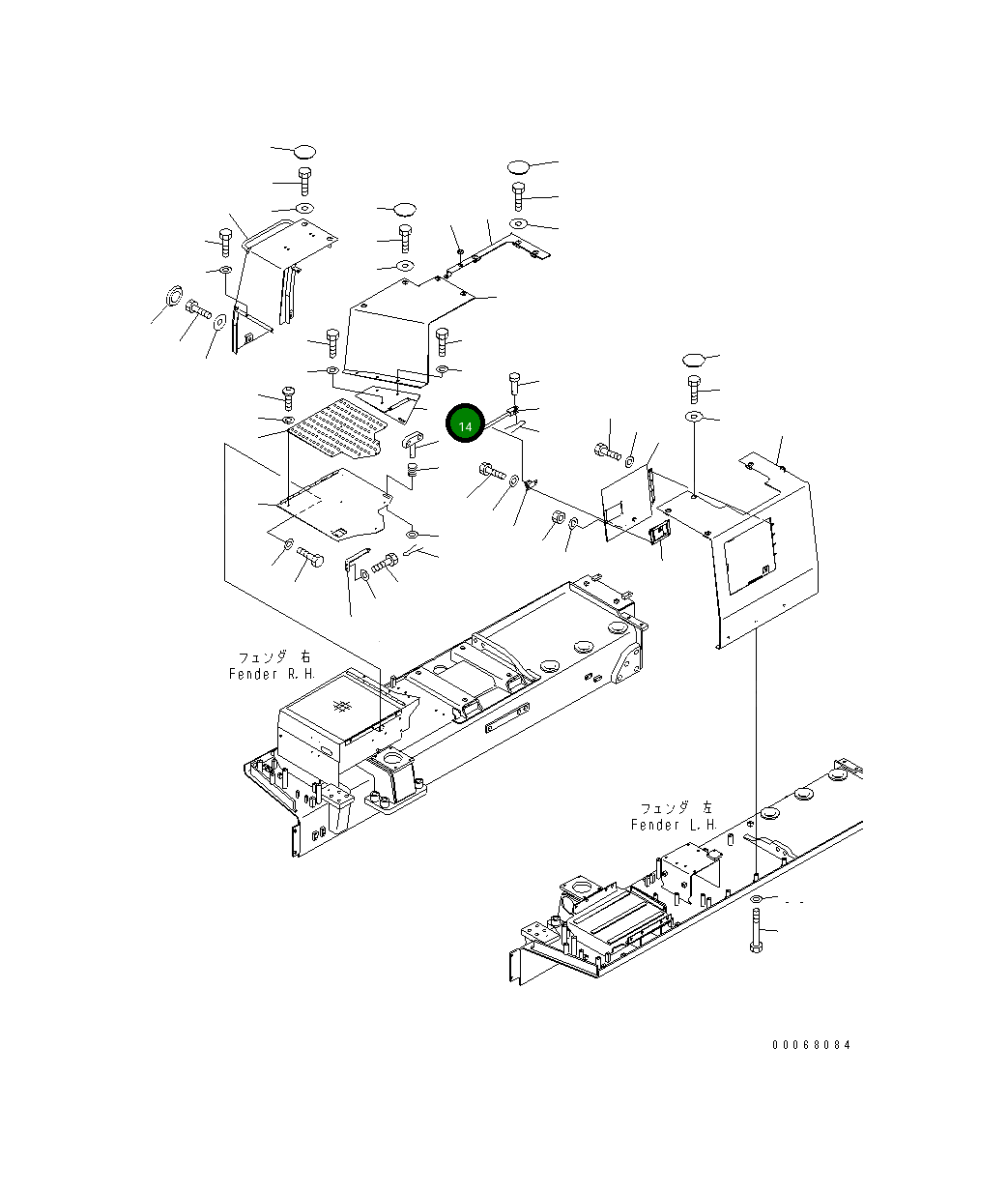 Крышка 198-54-75172 Komatsu