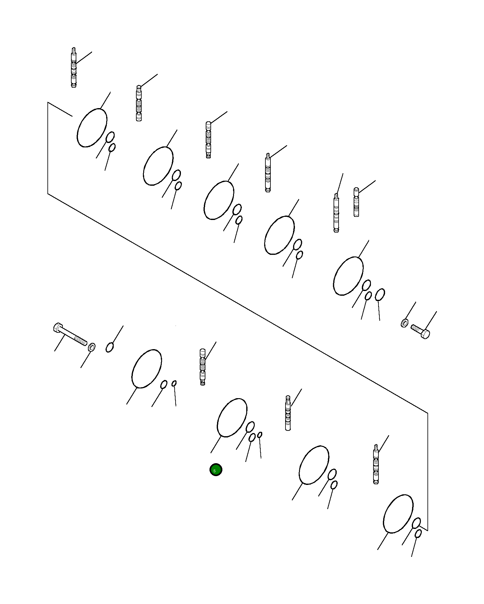 Кольцо уплотнительное (O-Ring) 890001568 Komatsu