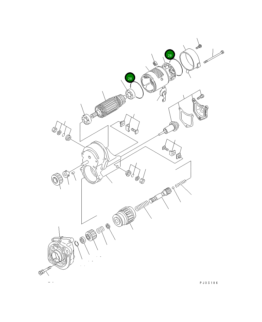 Кольцо уплотнительное (O-Ring) YM129129-77350 Komatsu