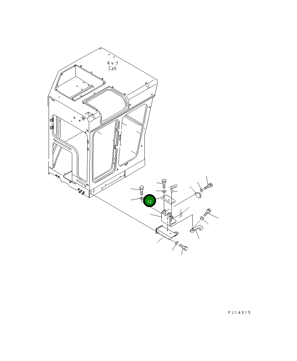 Крышка 19N-911-1170 Komatsu
