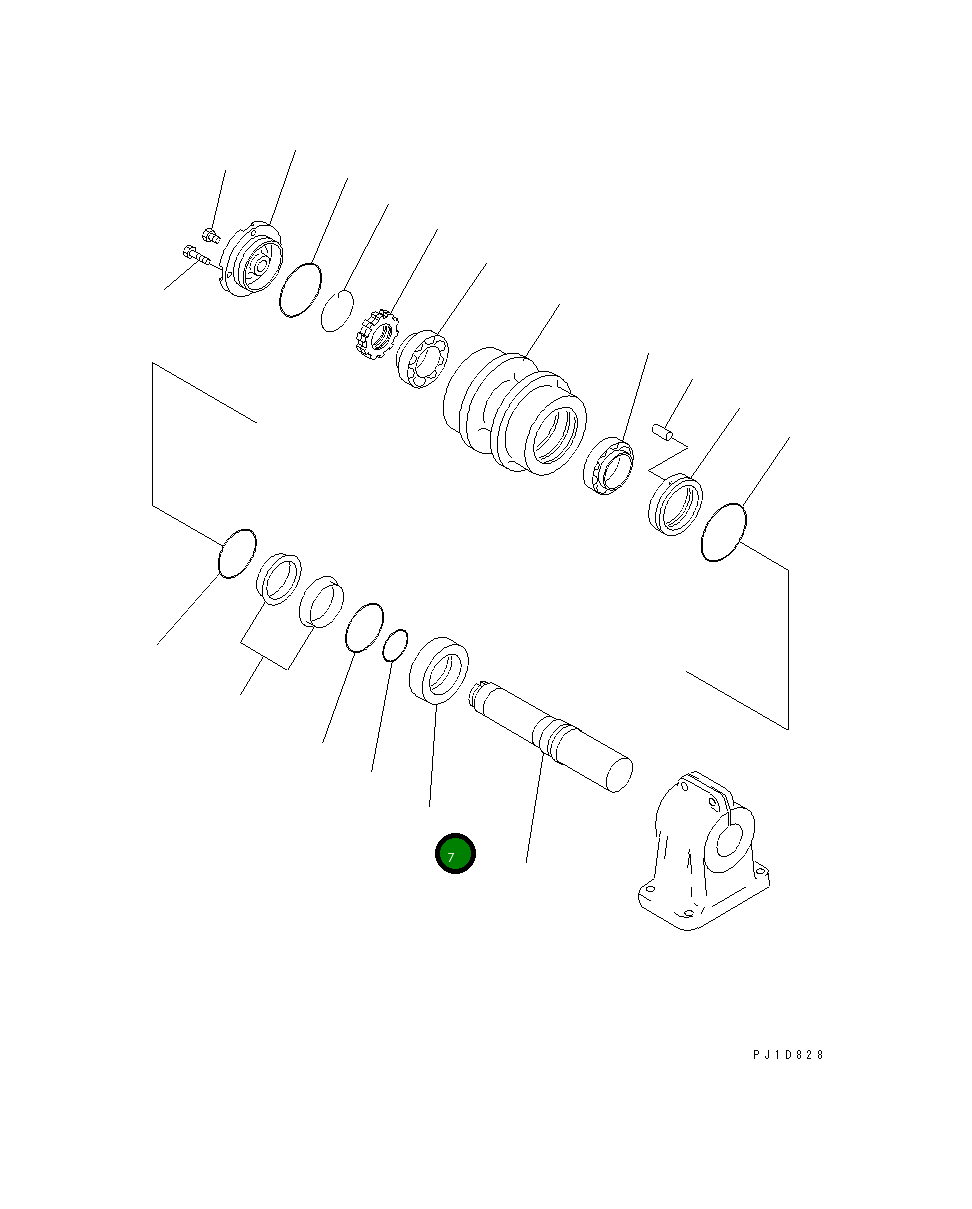 Кольцо 195-30-35190  Komatsu