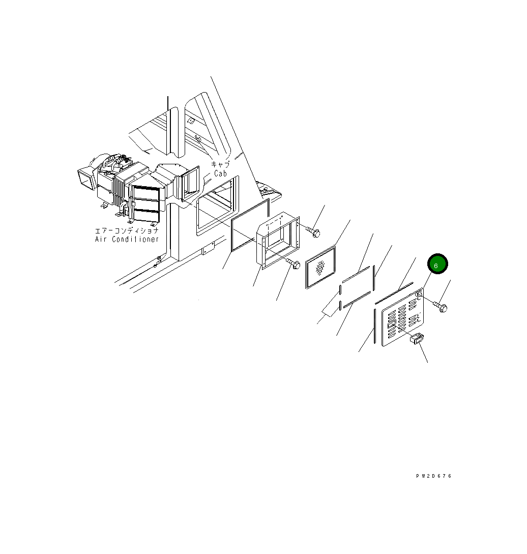 Крышка 569-07-82671 Komatsu