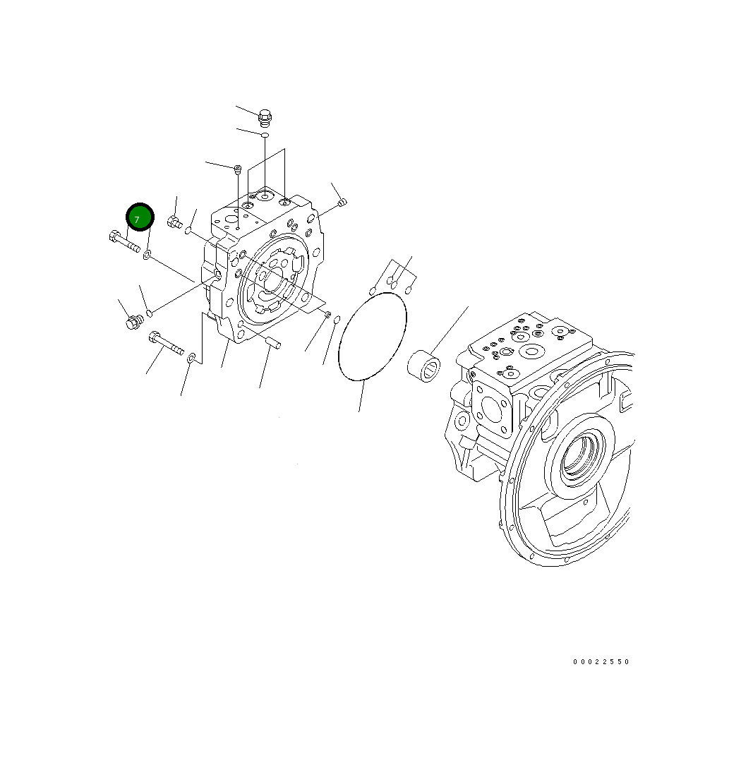 Болт 01010-61660 Komatsu