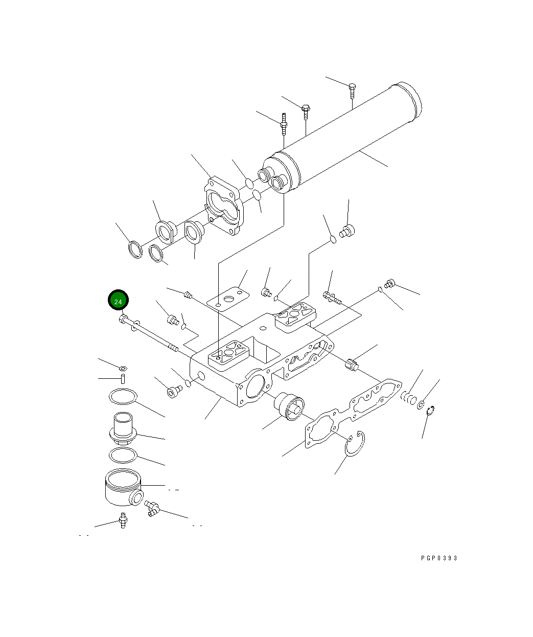 Болт CU3892106  Komatsu