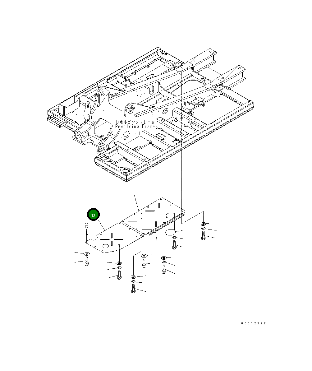 Крышка 208-54-72292 Komatsu