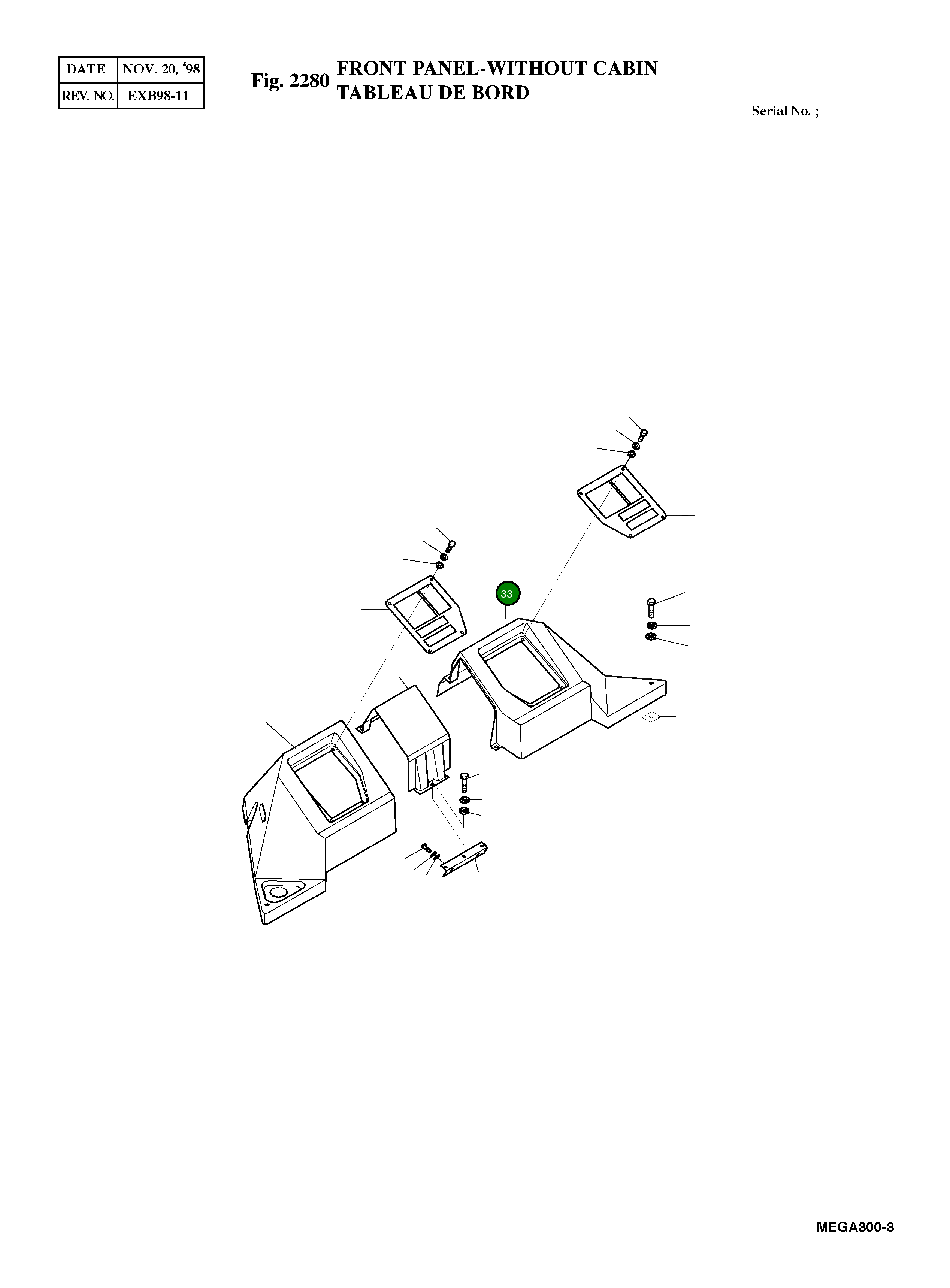 Крышка 4621-3927  Komatsu