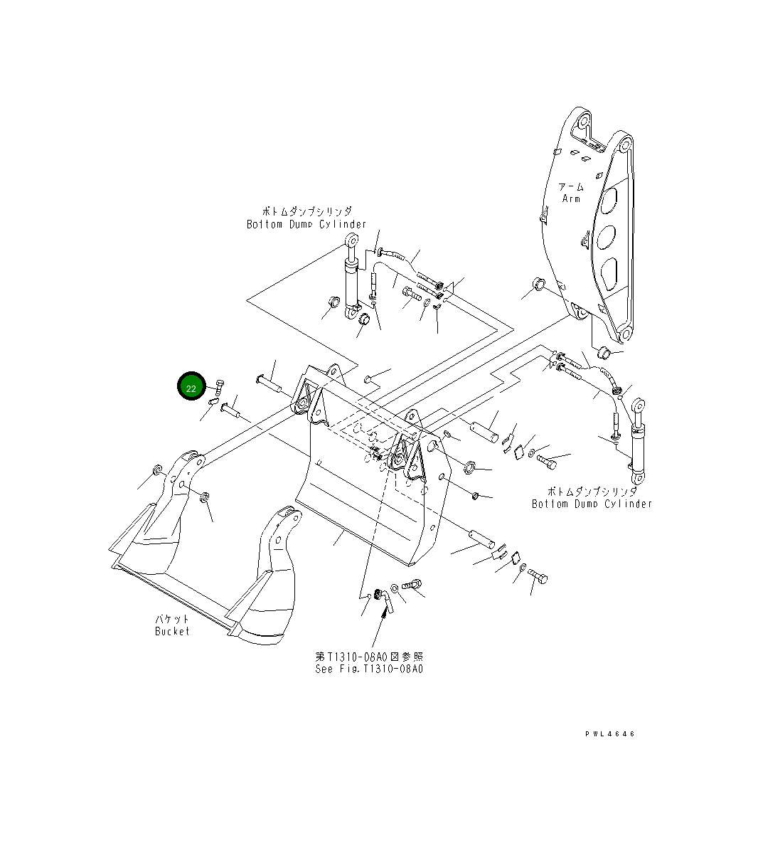Болт DM32037499 Komatsu