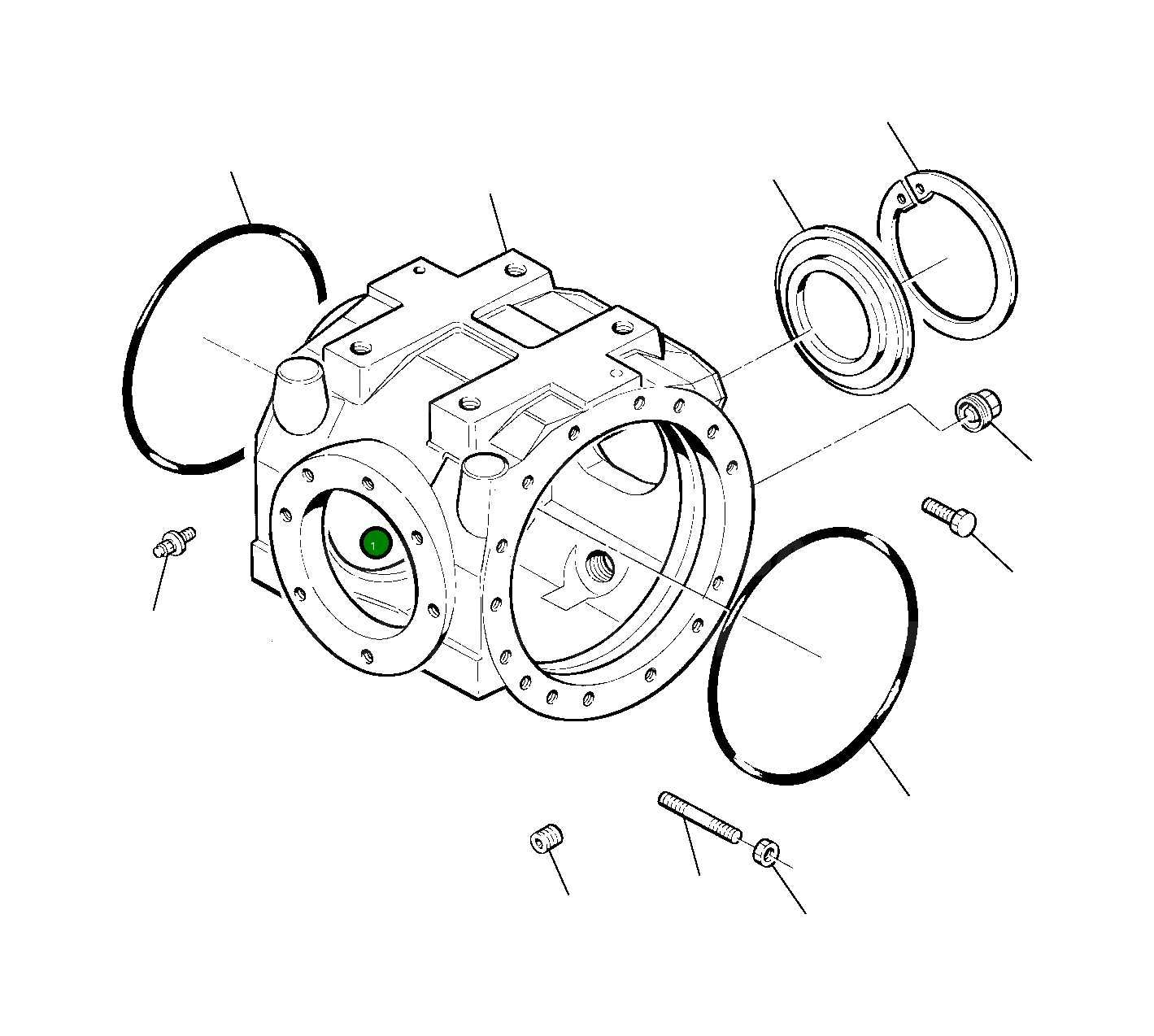 Кольцо уплотнительное (O-Ring) HU1717531 Komatsu