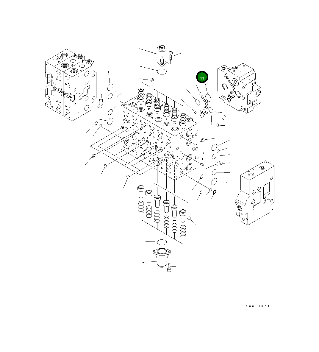 Кольцо уплотнительное (O-Ring) 07000-13036  Komatsu