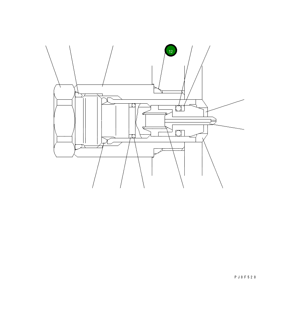 Кольцо уплотнительное (O-Ring) KB21001-00036 Komatsu