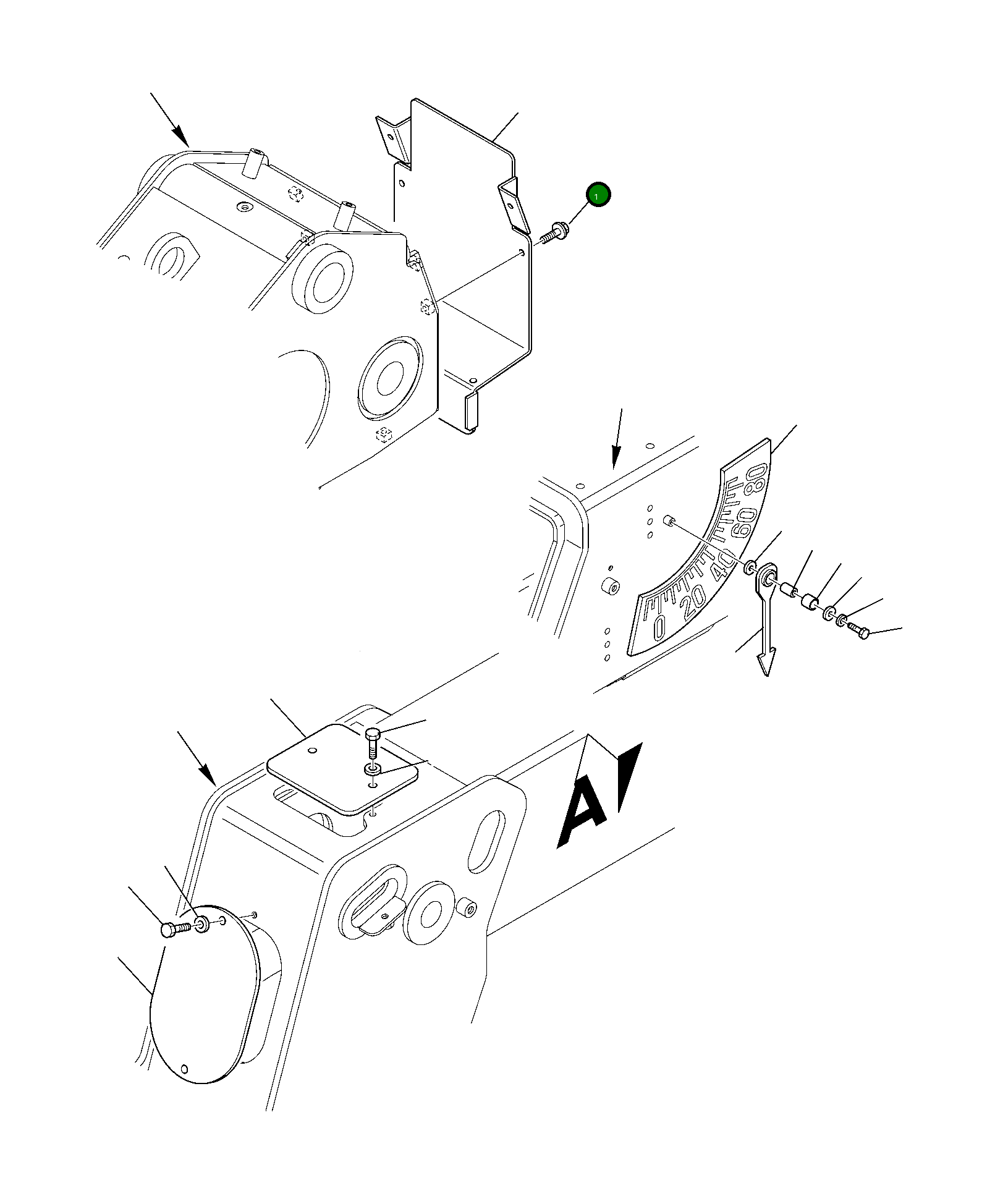 Крышка 395-70-13780  Komatsu