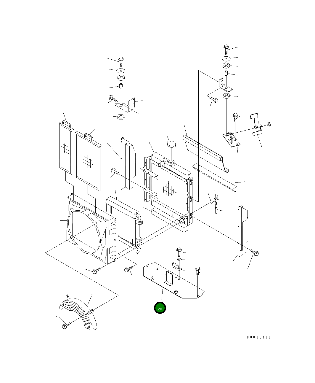 Крышка 361-03-21172 Komatsu