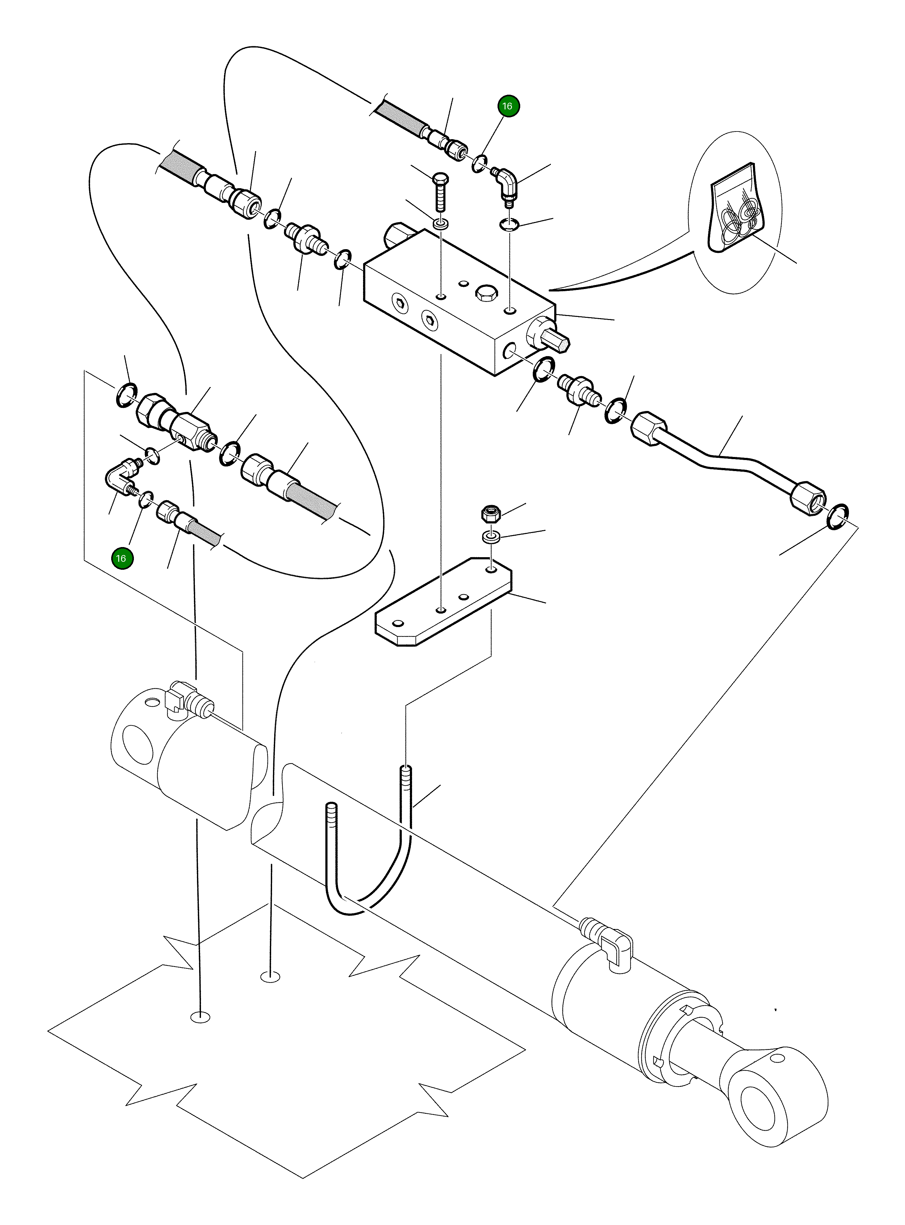 Кольцо уплотнительное (O-Ring) 885051011 Komatsu