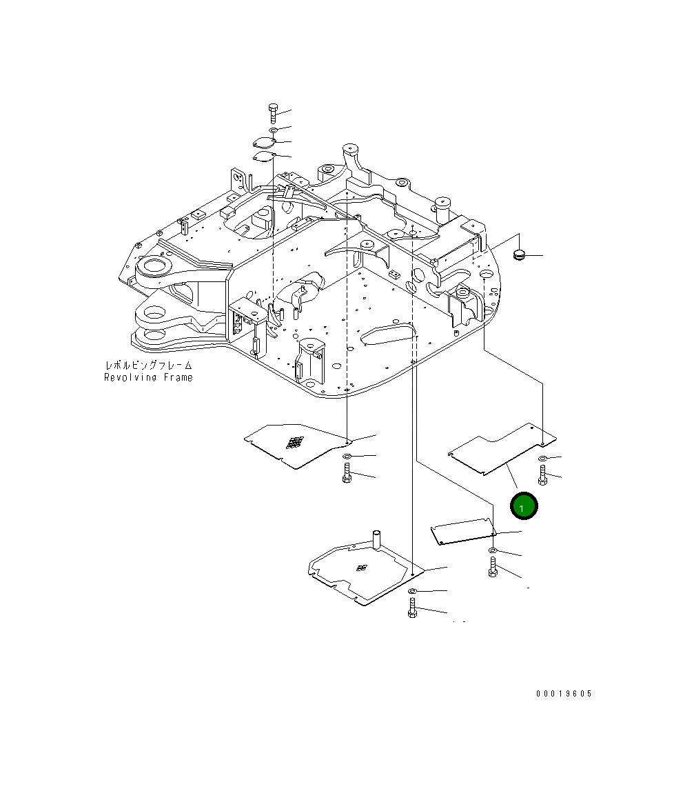 Крышка 21W-46-41911 Komatsu
