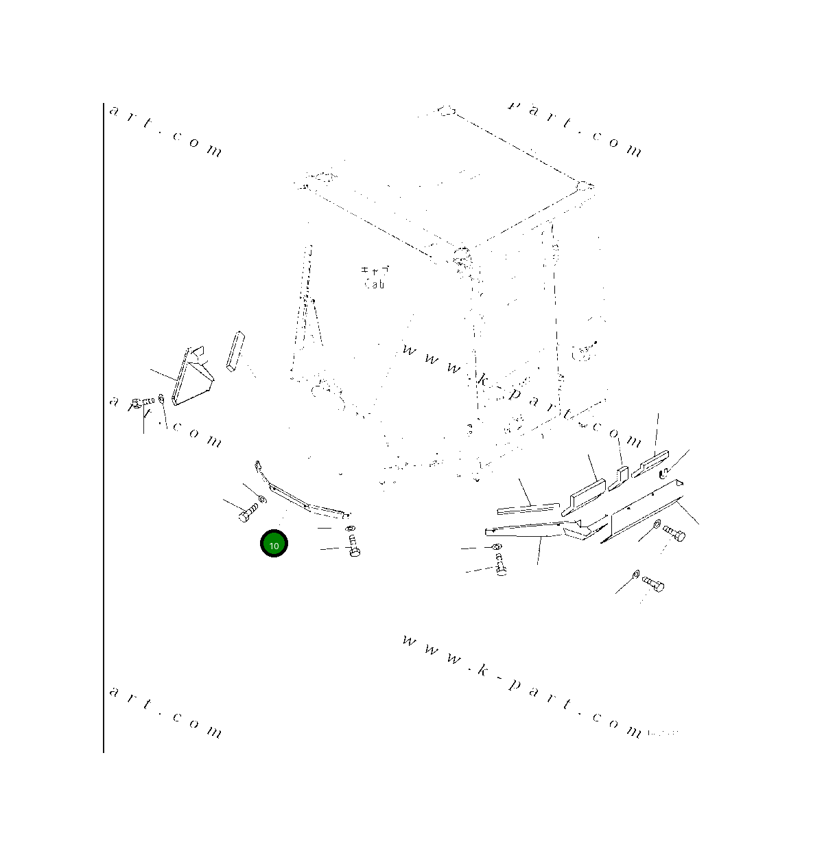 Крышка 421-54-54370 Komatsu