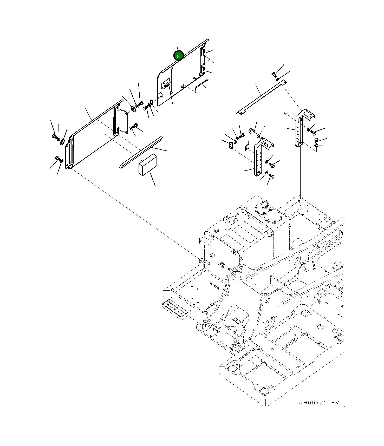 Крышка 20Y5471454 Komatsu