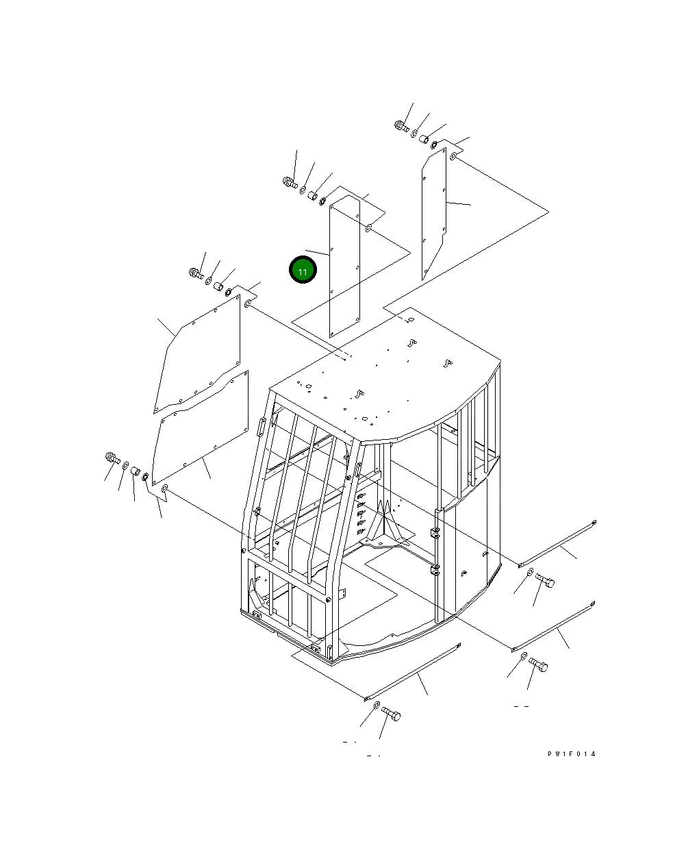Крышка 22U-956-2331 Komatsu