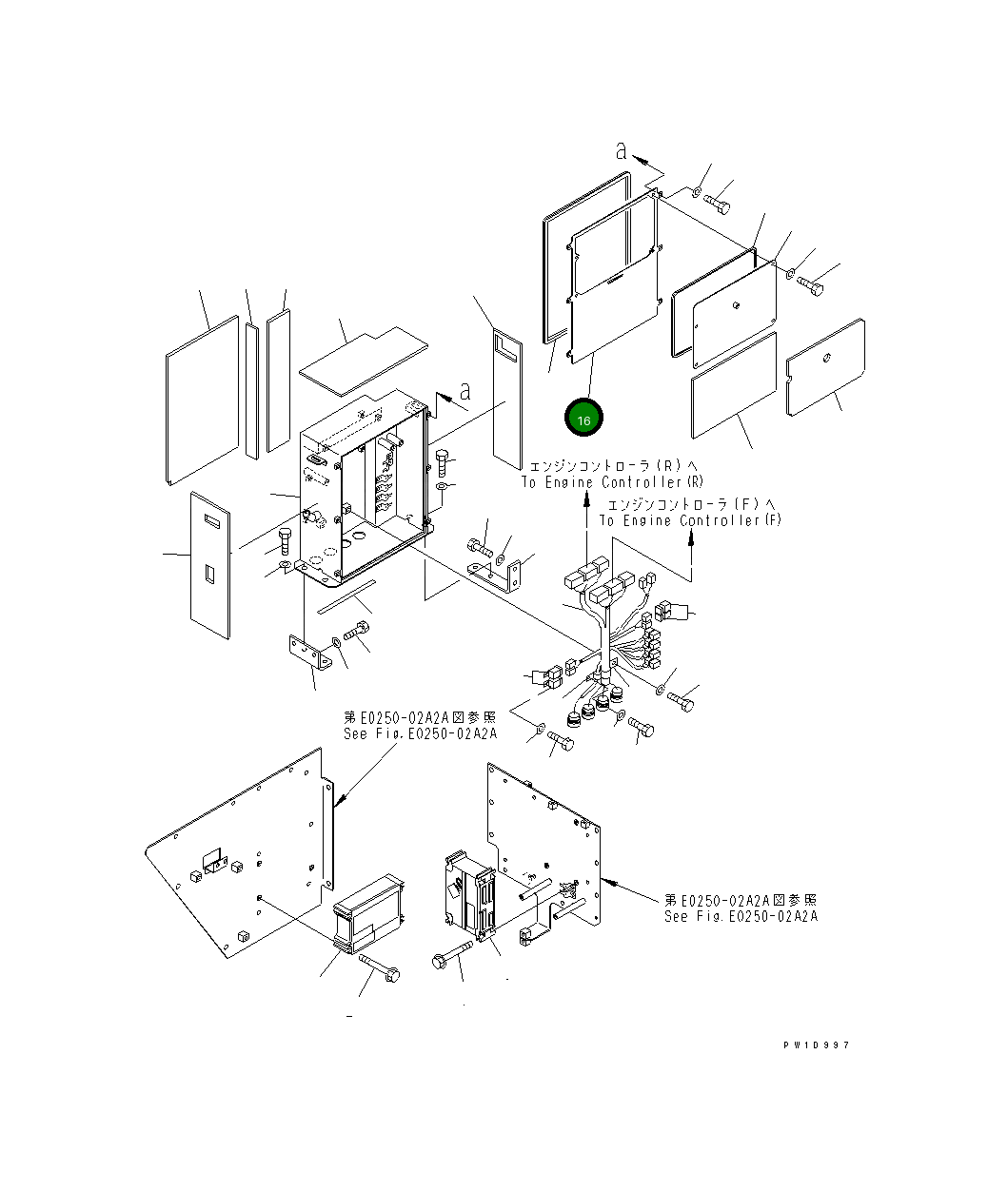 Крышка 21T-06-65191 Komatsu