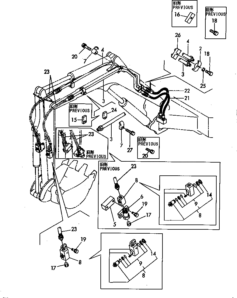 Болт YM26116-100552  Komatsu