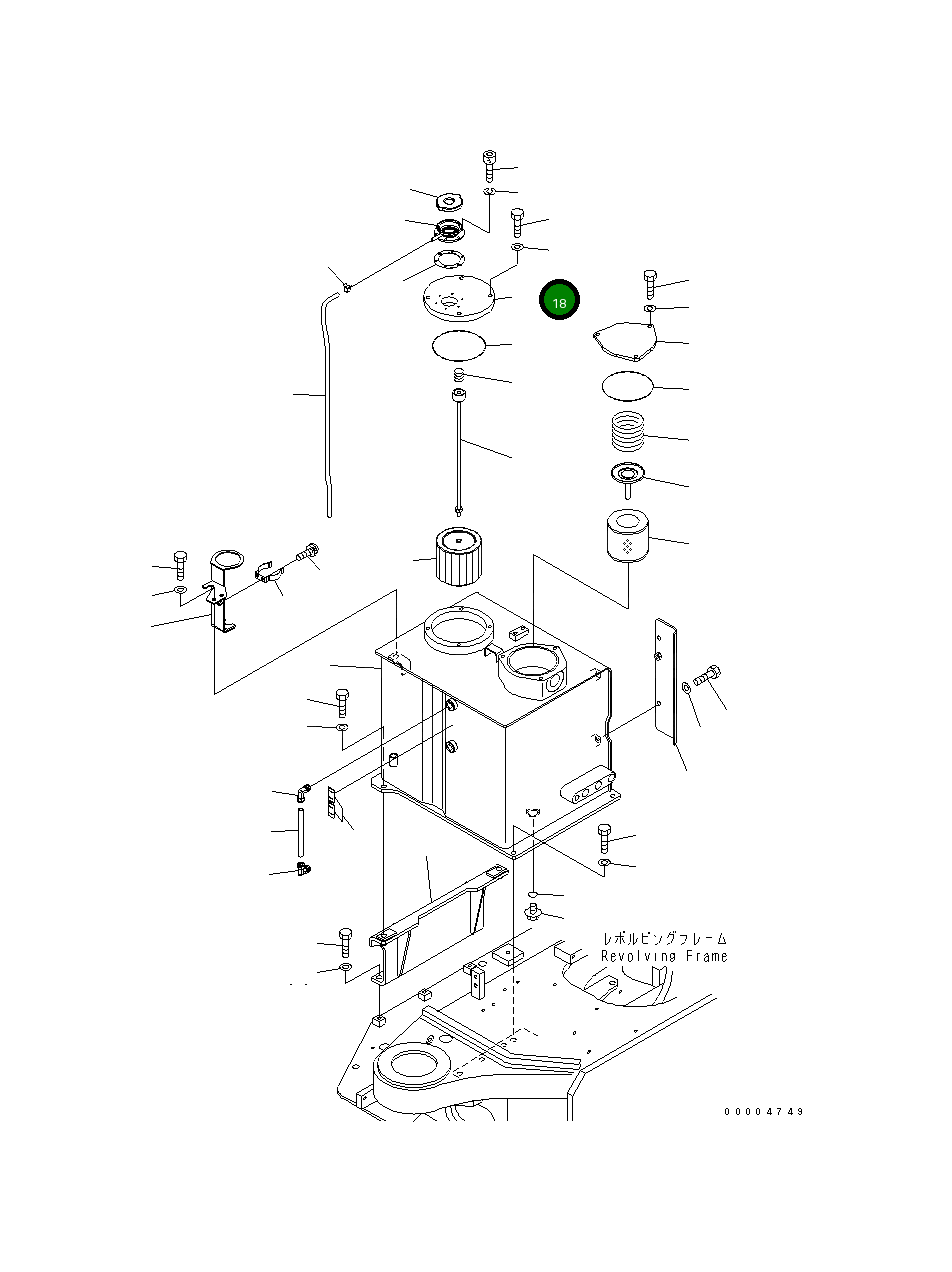 Крышка 21W-60-41130  Komatsu