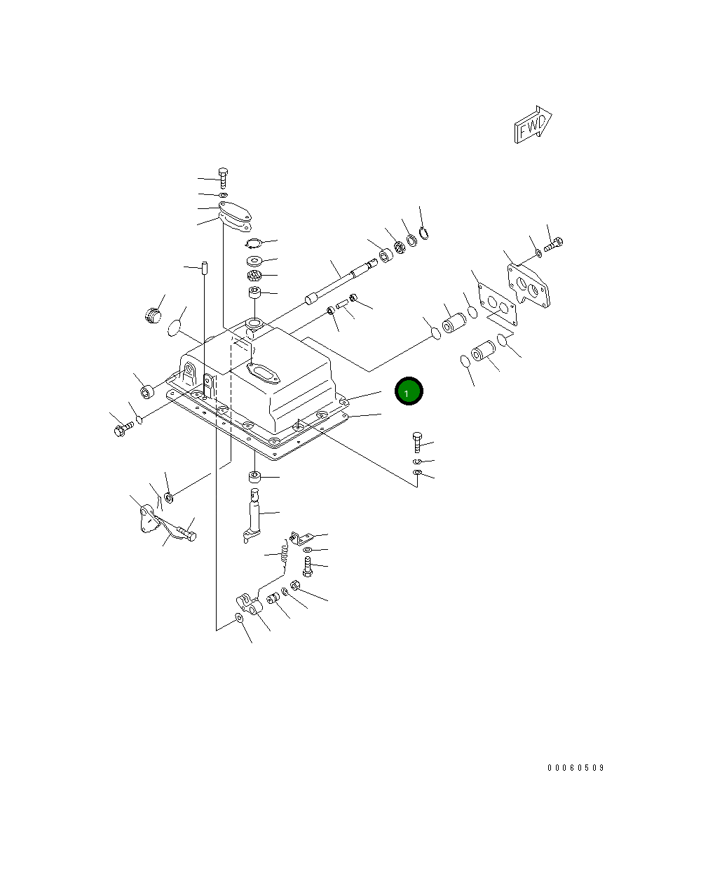 Крышка 175-15-45512 Komatsu