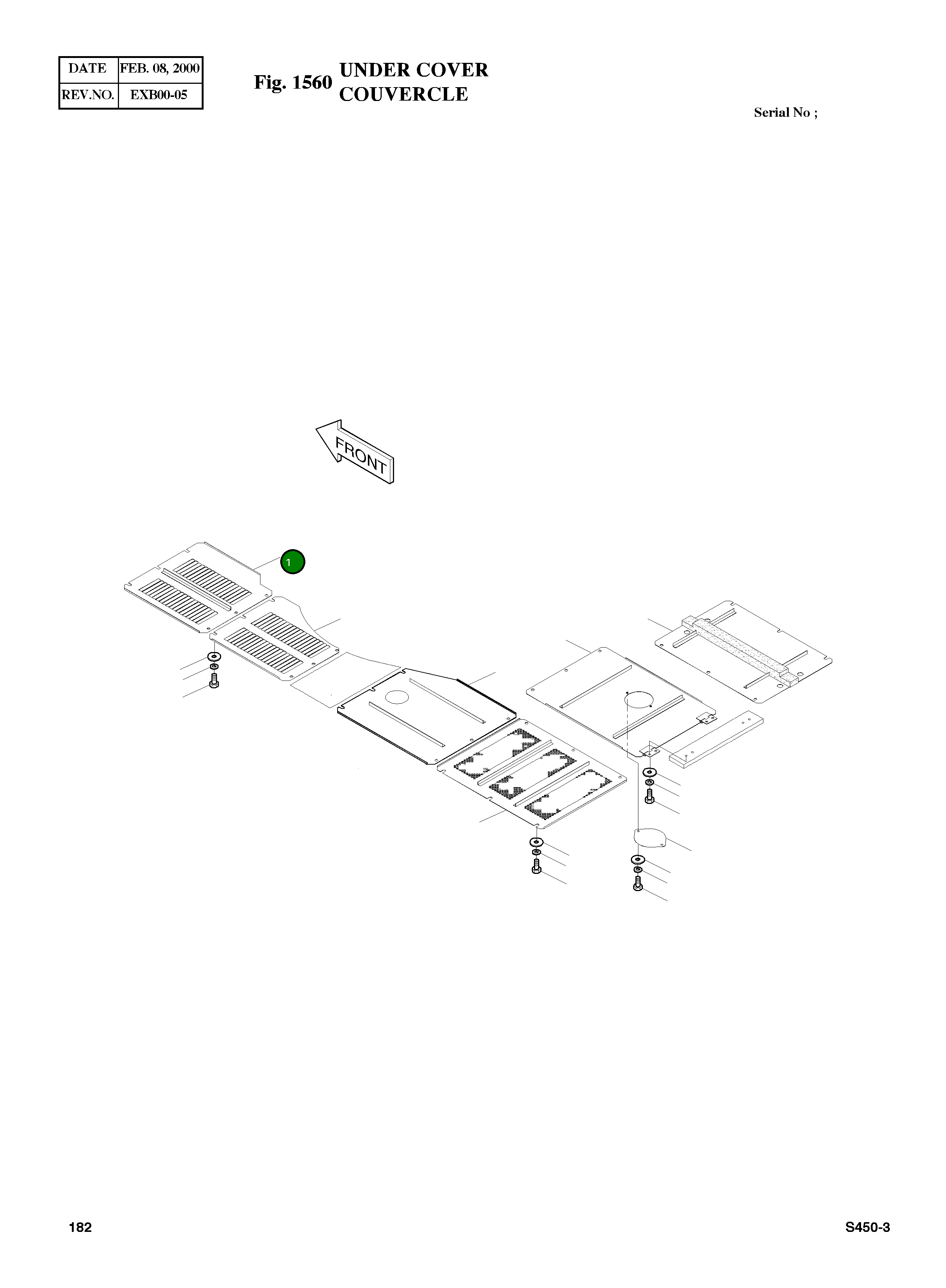 Крышка 2621-3096  Komatsu