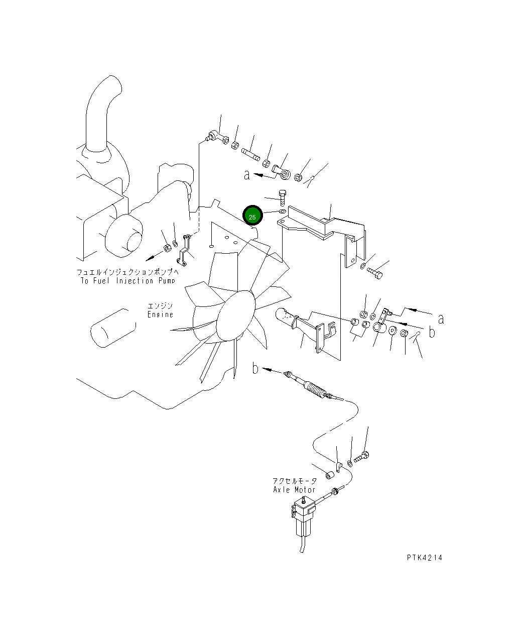 Болт 01015-81025 Komatsu