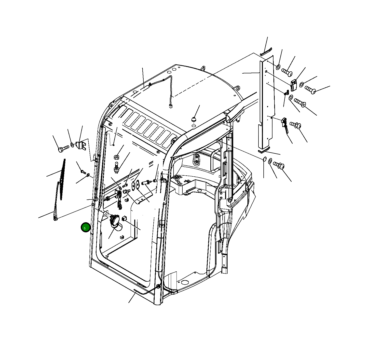 Болт 22J-54-R2610 Komatsu