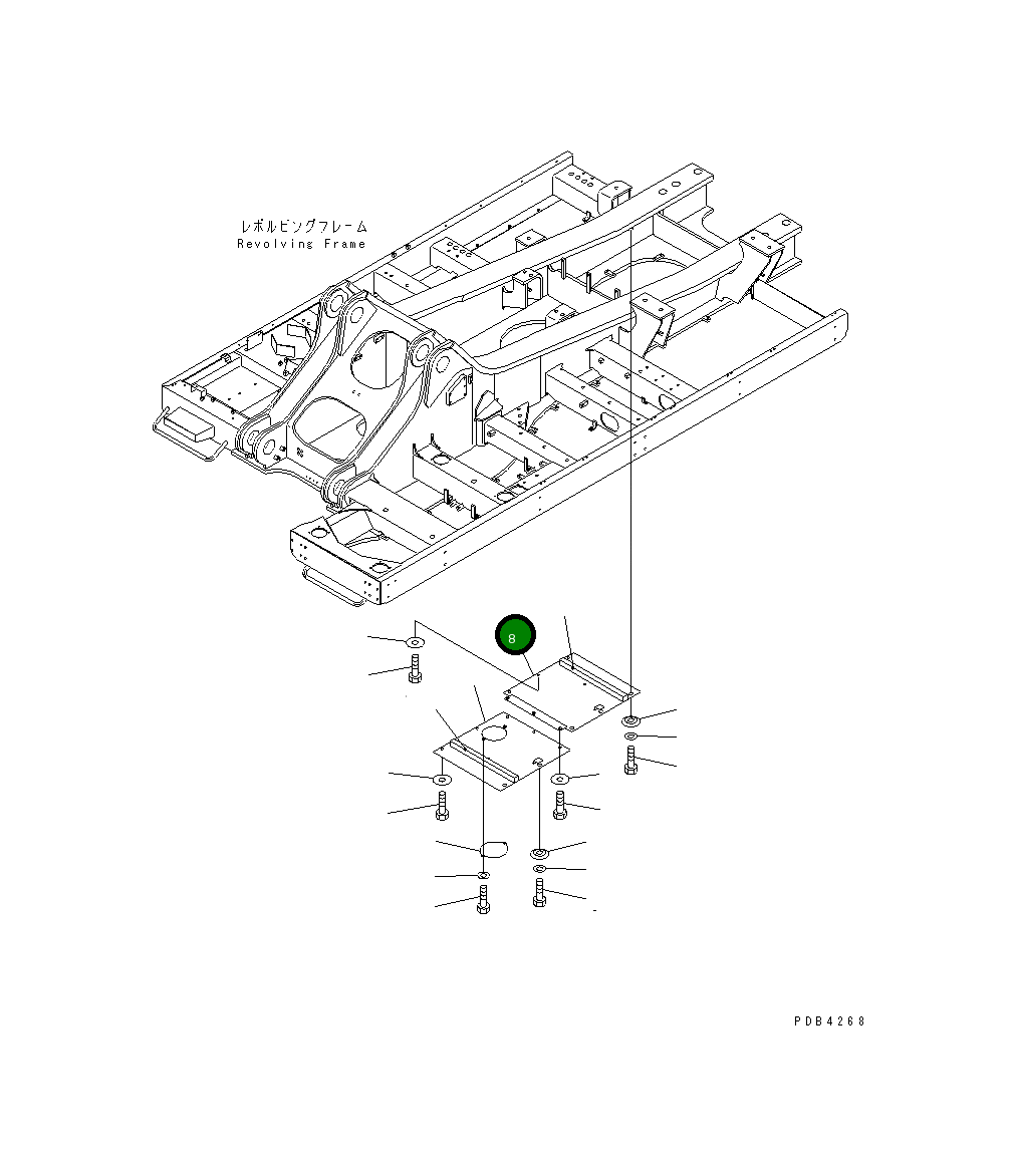 Крышка 209-54-73691 Komatsu