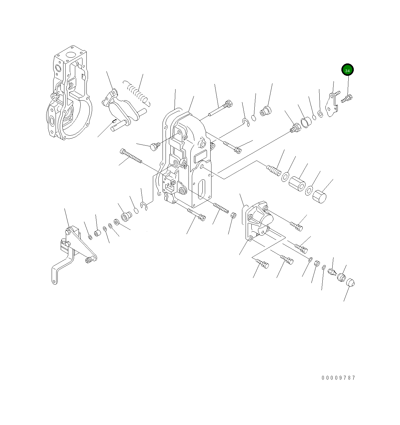 Болт DK020006-18  Komatsu