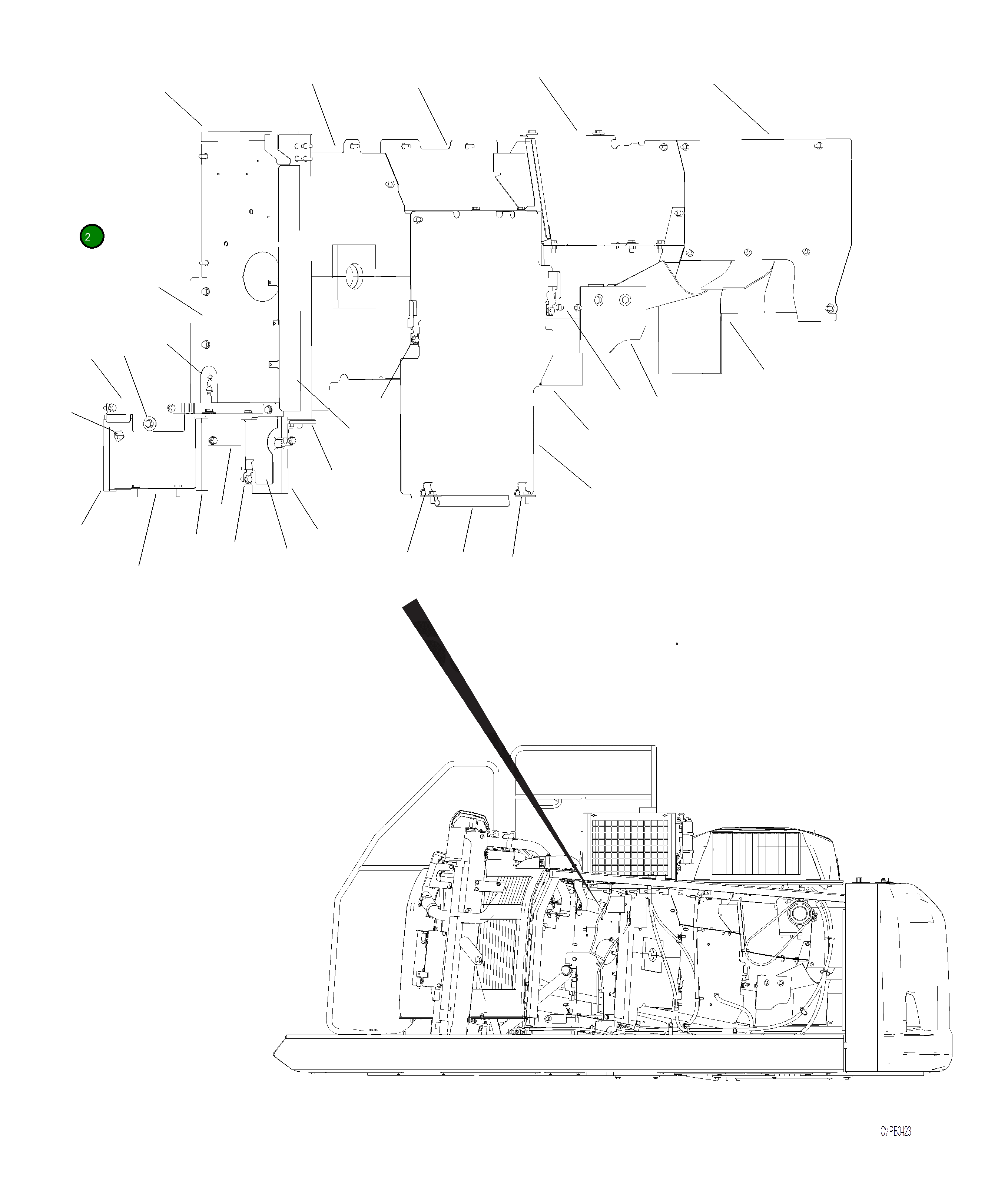 Крышка 2A5-54-16320 Komatsu