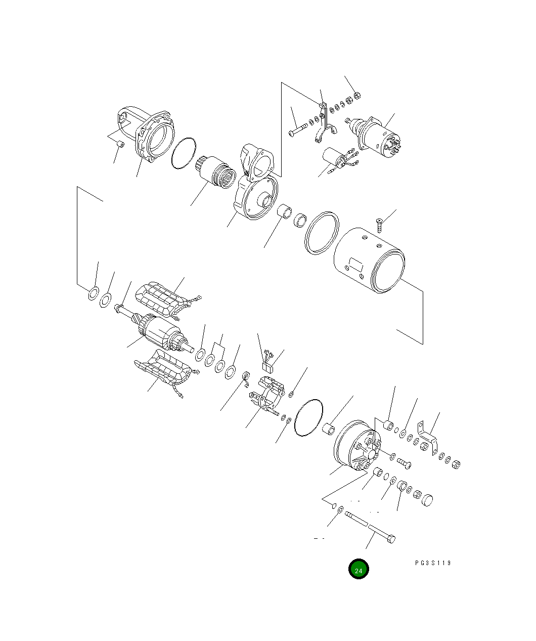 Болт KD0-21901-1700 Komatsu