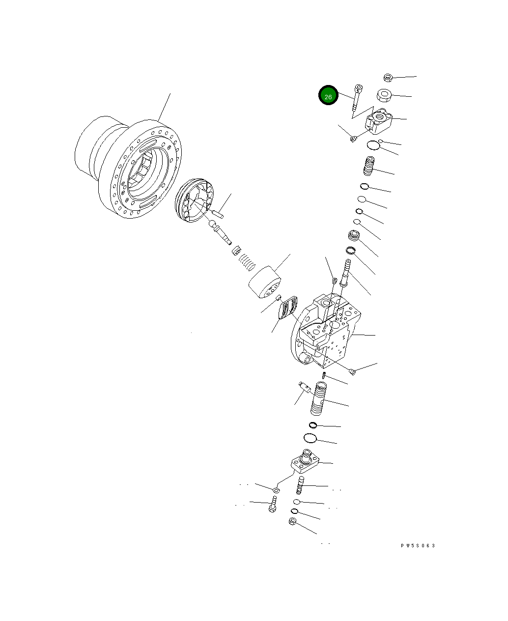 Болт 01252-61260 Komatsu