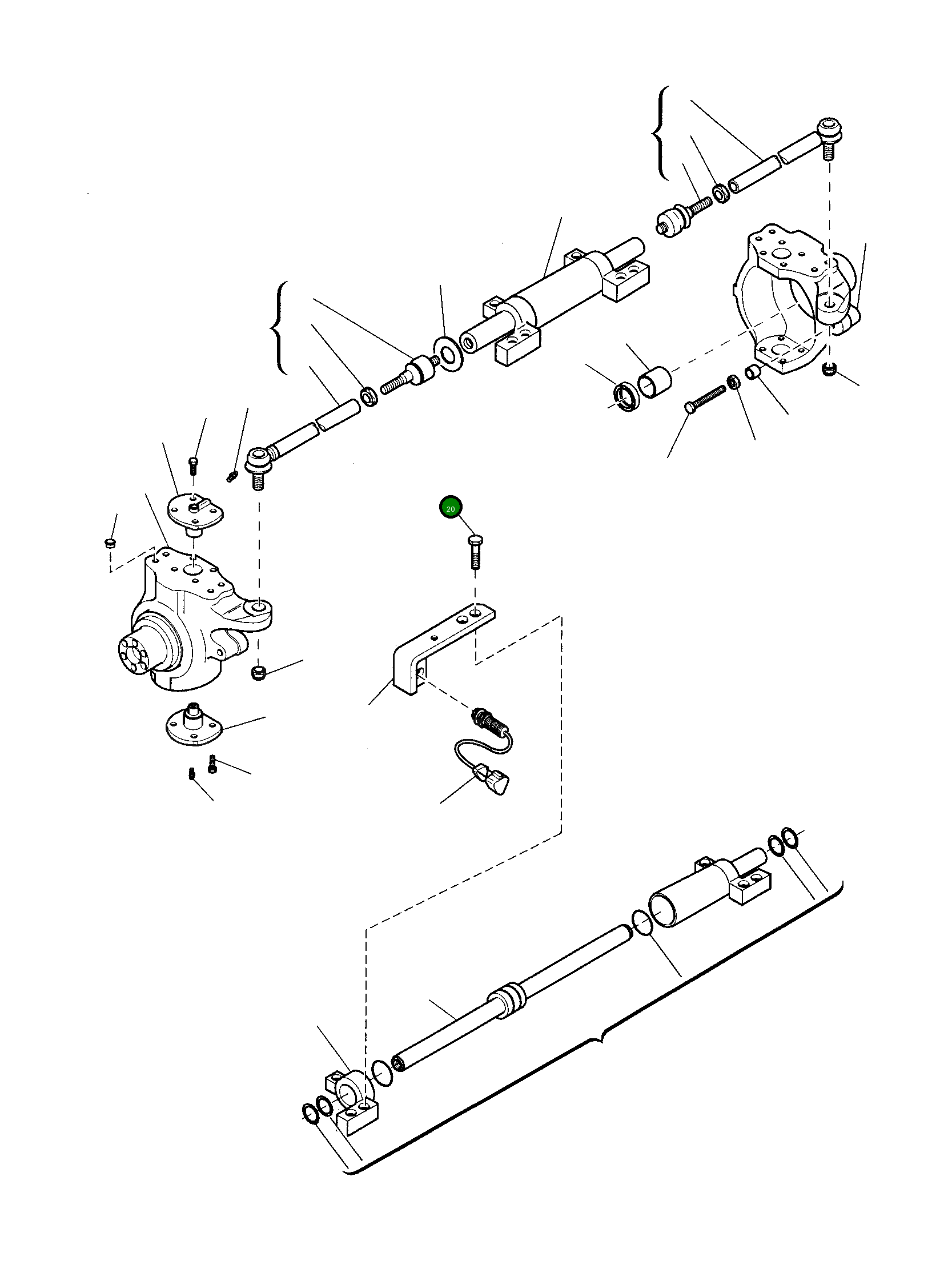 Болт CA0021231  Komatsu