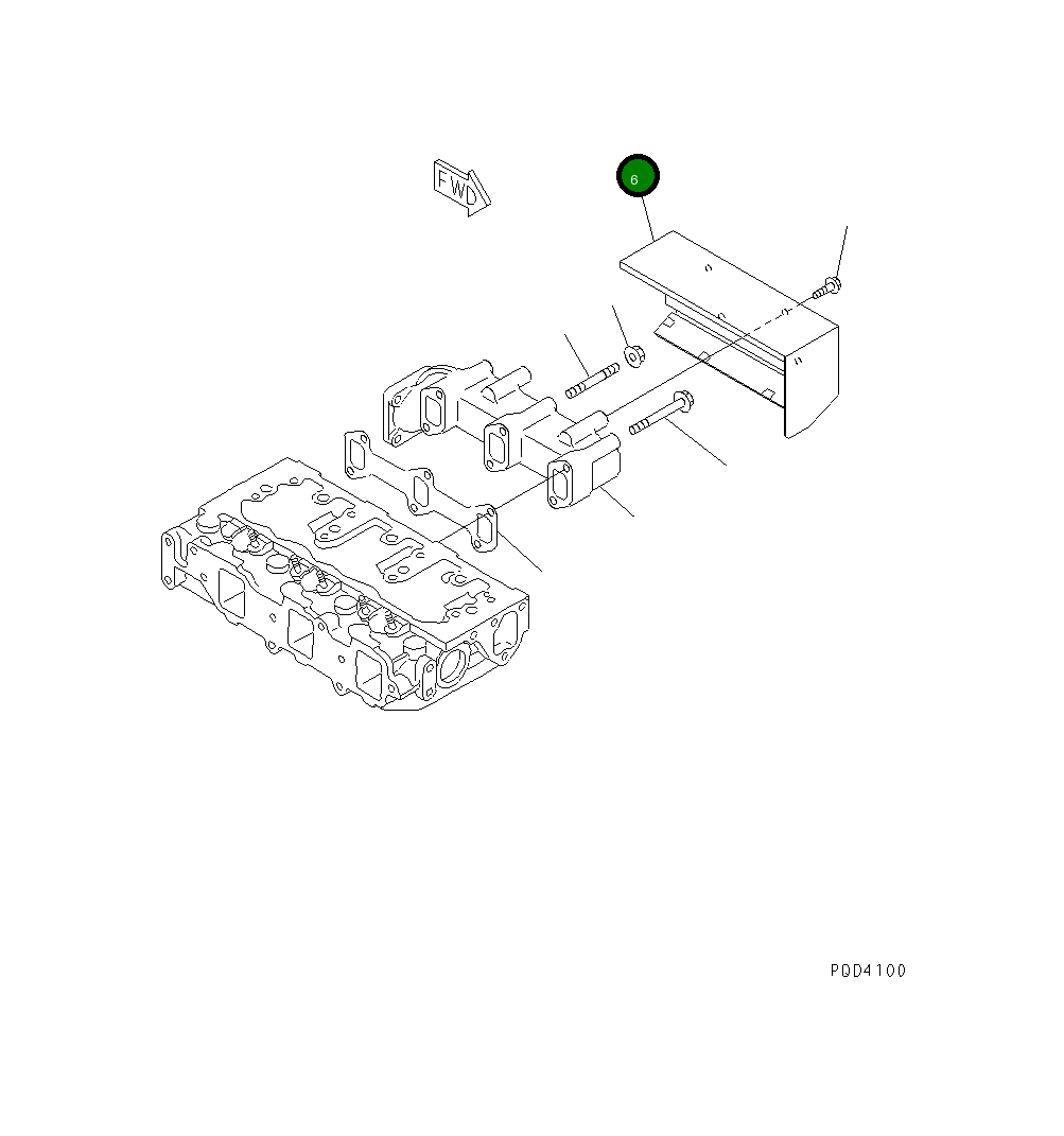 Крышка 451-852 Komatsu