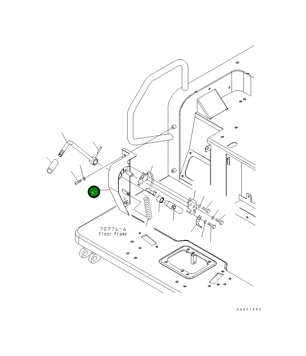 Крышка 22M-43-21572 Komatsu